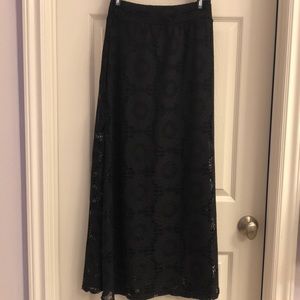 Black maxi skirt